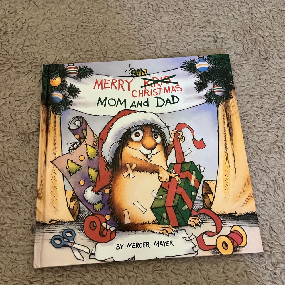Little Critter Merry Christmas Mom and Dad by Mercer Mayer Book